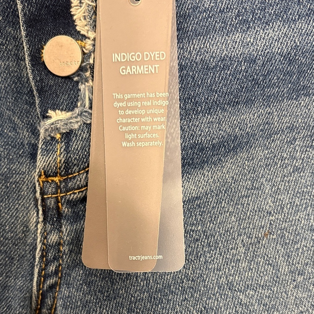 Tractr Dark Blue Flare Jeans - Picture 3 of 13